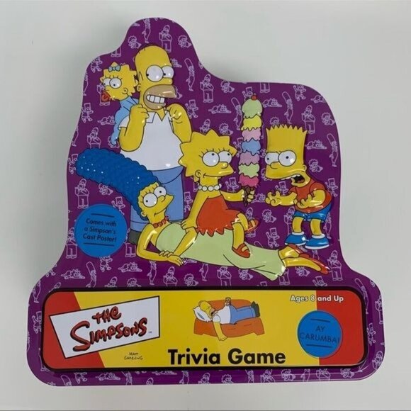 The Simpsons Trivia Game 3-D Tin 2000 - Picture 1 of 12